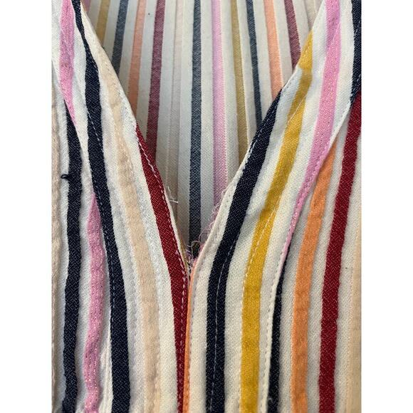 Lemlem Striped Short Sleeve Tiered Dress Sz S - Picture 3 of 6